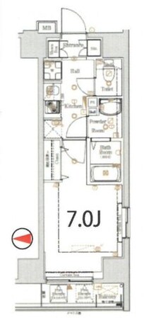 ログ銀座東(Log銀座東)の物件間取画像